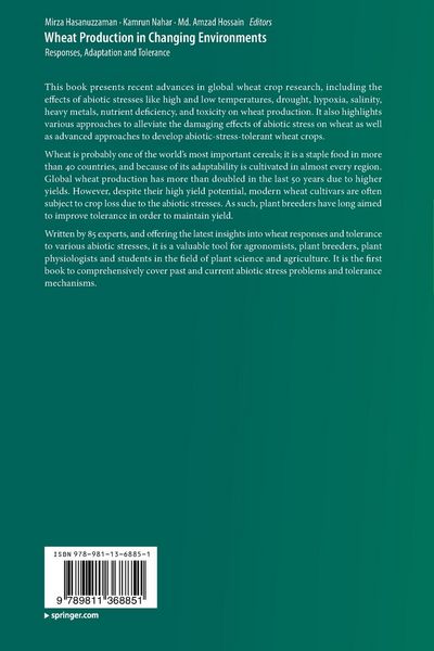 Produktbild: Wheat Production in Changing Environments