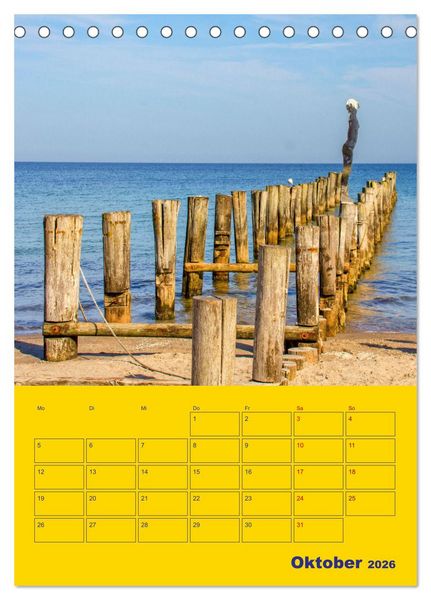 Produktbild: Sehnsucht nach Meer - Ostsee (Tischkalender 2026 DIN A5 hoch), CALVENDO Monatskalender