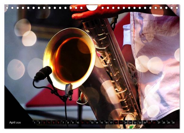 Produktbild: SAXOPHON - on stage (Wandkalender 2026 DIN A4 quer), CALVENDO Monatskalender