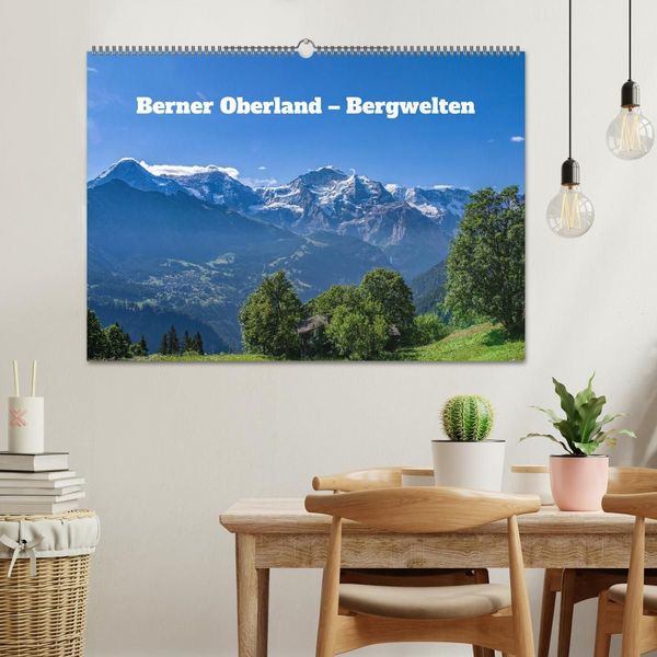 Produktbild: Berner Oberland - Bergwelten (Wandkalender 2027 DIN A2 quer), CALVENDO Monatskalender