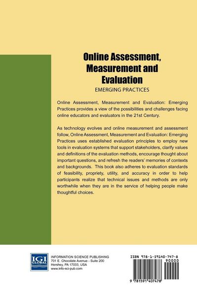 Produktbild: Online Assessment, Measurement, and Evaluation