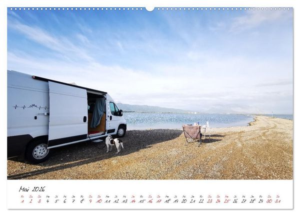 Produktbild: Berge und Meer: ein Vanlife-Abenteuer im Westen Griechenlands (Wandkalender 2026 DIN A2 quer), CALVENDO Monatskalender