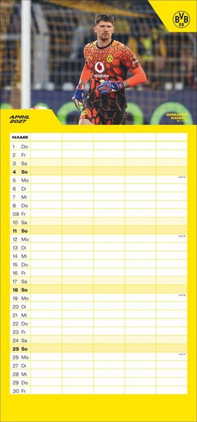 Produktbild: BVB Familienplaner 2027