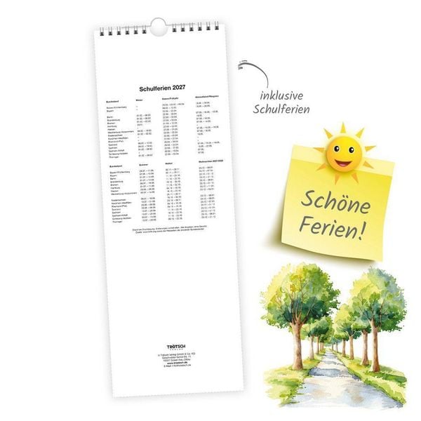 Produktbild: TR&Ouml;TSCH - Maxi-Streifenkalender Oma und Opa Terminkalender 2027