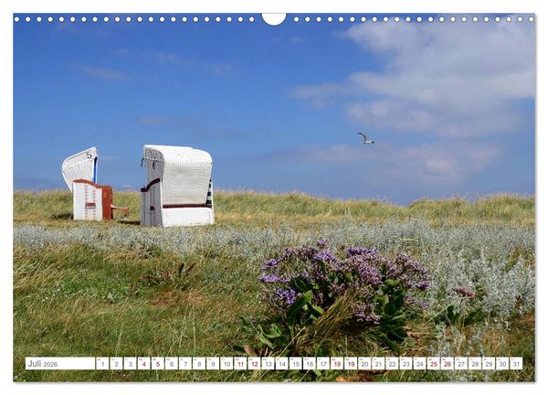 Produktbild: Sommertage auf Hallig Hooge (Wandkalender 2026 DIN A3 quer), CALVENDO Monatskalender