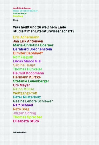 Produktbild: Was hei&szlig;t und zu welchem Ende studiert man Literaturwissenschaft?