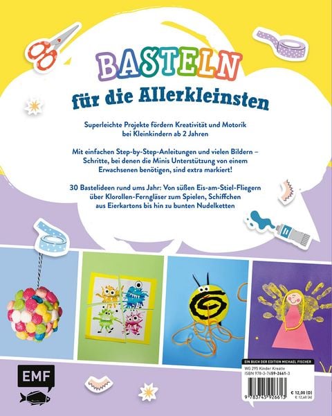Produktbild: Erstes Basteln &ndash; Das Bastelbuch f&uuml;r Kinder ab 2 Jahren
