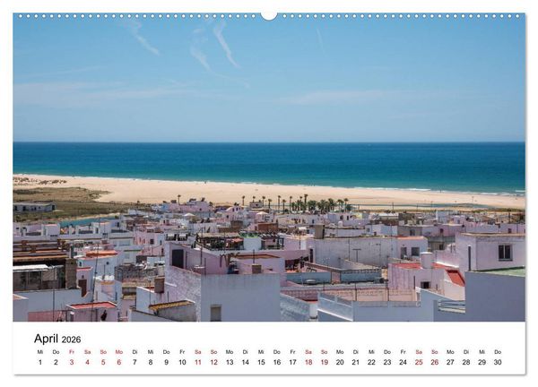 Produktbild: Conil de la Frontera - Ein traumhaftes andalusisches Dorf am Atlantik (hochwertiger Premium Wandkalender 2026 DIN A2 quer), Kunstdruck in Hochglanz