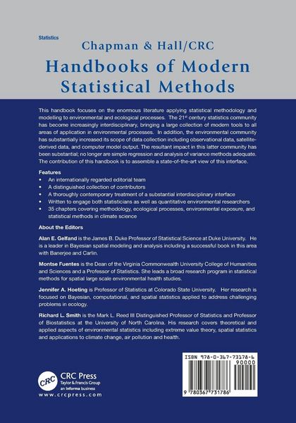 Produktbild: Handbook of Environmental and Ecological Statistics
