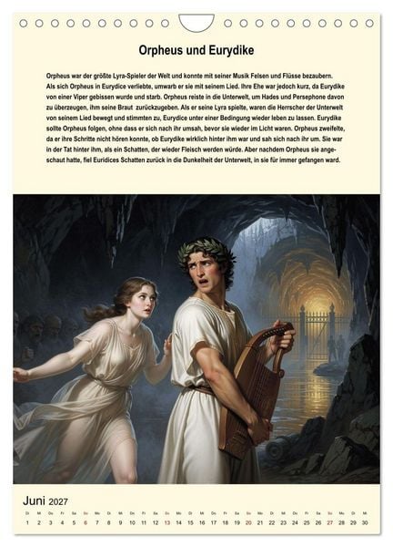 Produktbild: Helden der griechischen Mythologie (Wandkalender 2027 DIN A4 hoch), CALVENDO Monatskalender