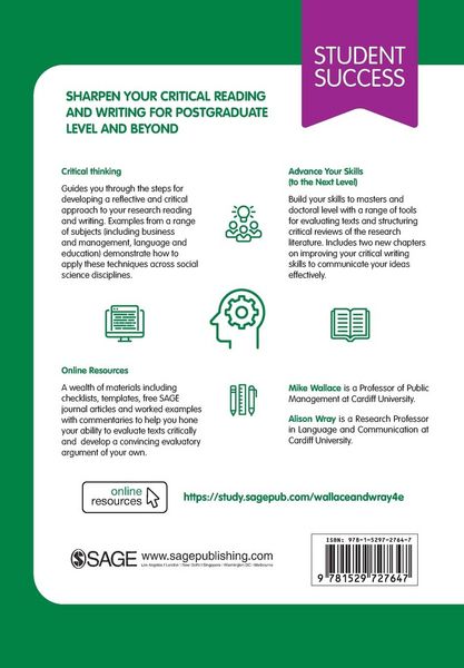 Produktbild: Critical Reading and Writing for Postgraduates