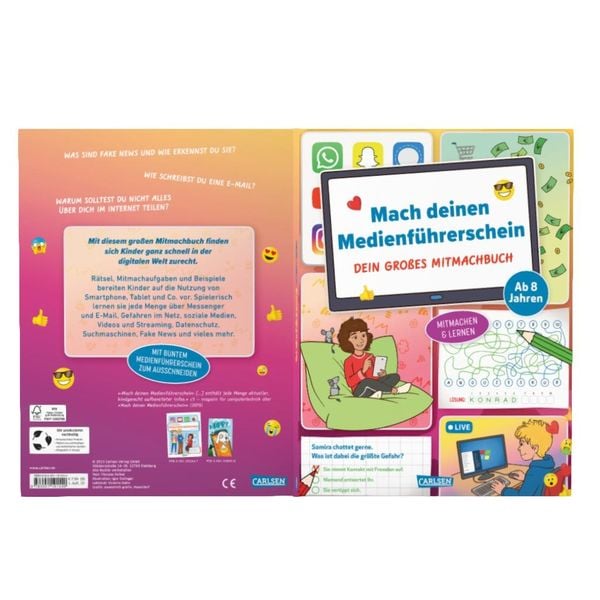 Produktbild: Mach deinen Medienf&uuml;hrerschein: Dein gro&szlig;es Mitmachbuch