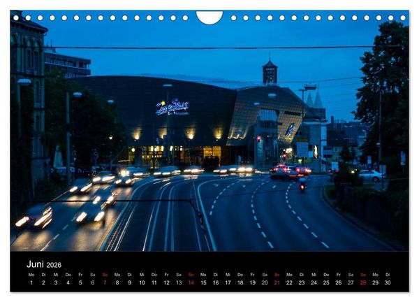 Produktbild: Nachts in Kassel (Wandkalender 2026 DIN A4 quer), CALVENDO Monatskalender