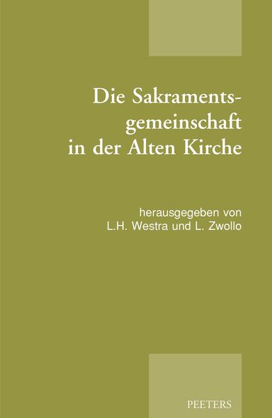 Produktbild: Die Sakramentsgemeinschaft in der Alten Kirche