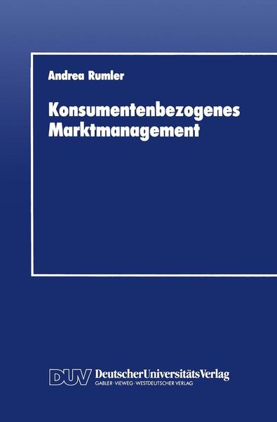 Produktbild: Konsumentenbezogenes Marktmanagement
