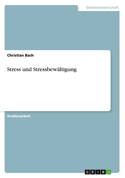 Produktbild: Stress und Stressbew&auml;ltigung
