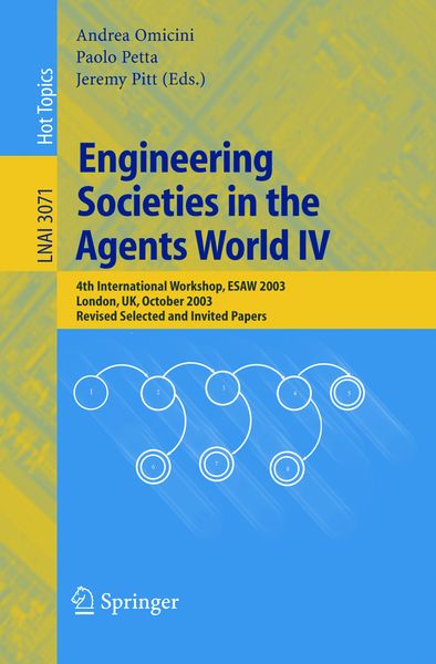 Produktbild: Engineering Societies in the Agents World IV