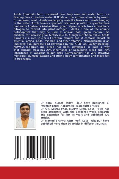 Produktbild: Performance Of Narmadanidhi Birds Fed Azolla Supplement Diet