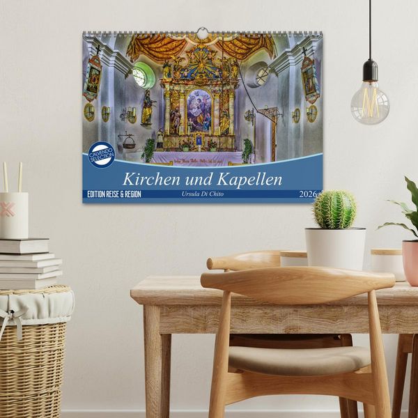 Produktbild: Kirchen und Kapellen (Wandkalender 2026 DIN A3 quer), CALVENDO Monatskalender