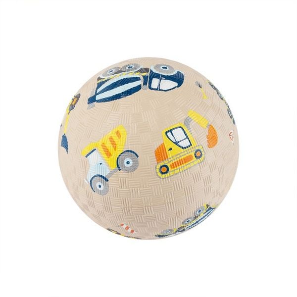 Produktbild: Sigikid 43523 - Ball Baufahrzeuge, beige, Naturkautschukball, 12 cm