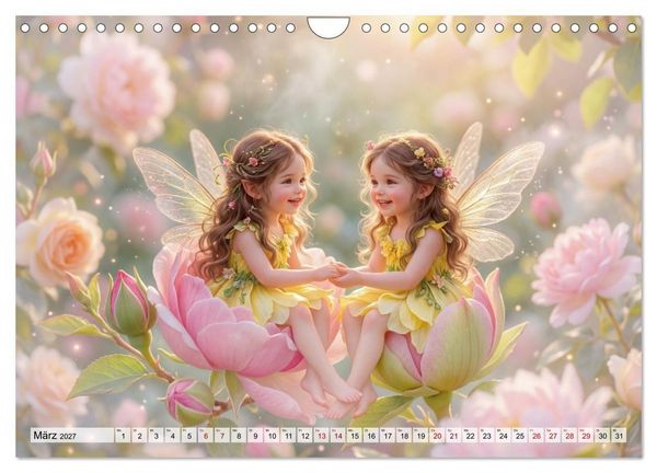 Produktbild: Im Zaubergarten der Feenkinder (Wandkalender 2027 DIN A4 quer), CALVENDO Monatskalender