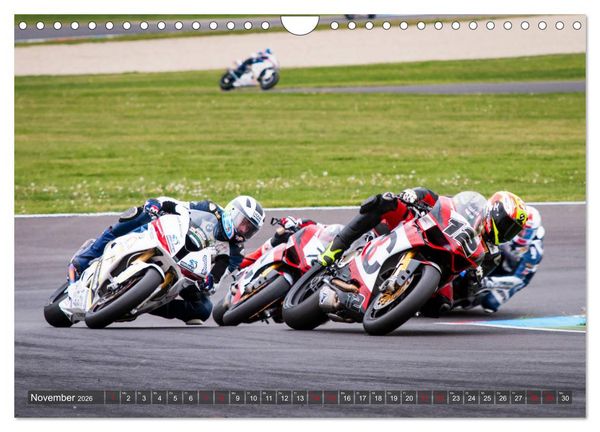 Produktbild: Motorrad Rennsport (Wandkalender 2026 DIN A4 quer), CALVENDO Monatskalender