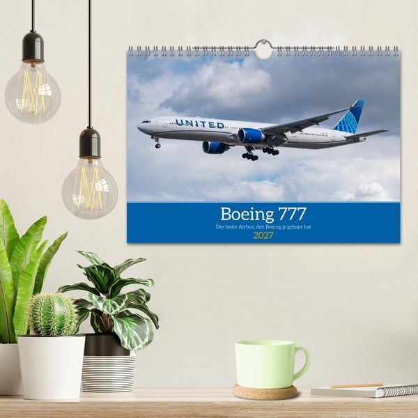 Produktbild: Boeing 777 Die Triple Seven (Wandkalender 2027 DIN A4 quer), CALVENDO Monatskalender
