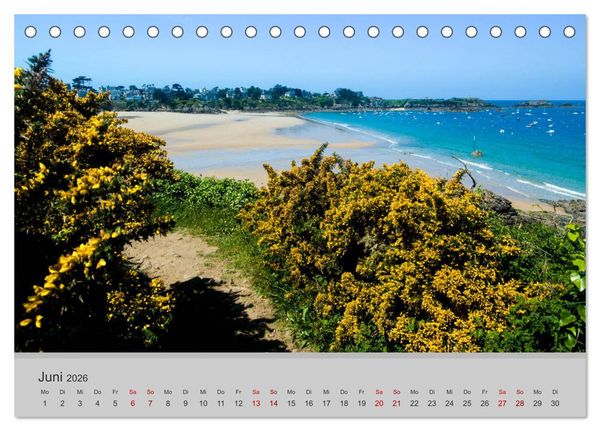 Produktbild: Die Sch&ouml;nheit der Bretagne (Tischkalender 2026 DIN A5 quer), CALVENDO Monatskalender