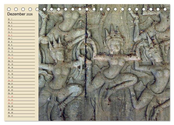 Produktbild: Kambodscha. Angkor Wat (Tischkalender 2026 DIN A5 quer), CALVENDO Monatskalender