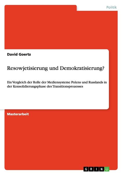 Produktbild: Resowjetisierung und Demokratisierung?