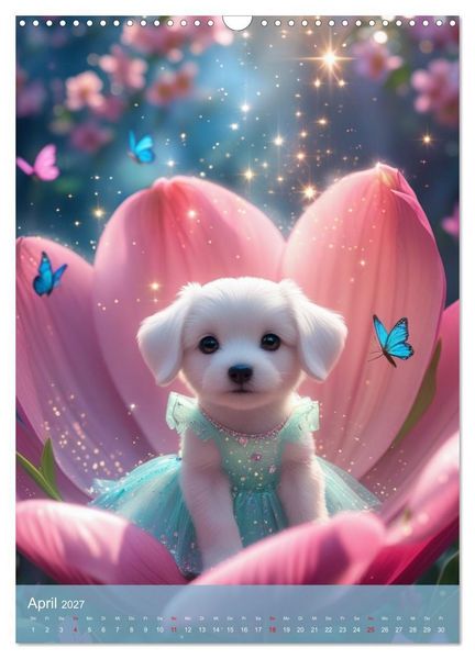 Produktbild: Puppy Tales - M&auml;rchen auf vier Pfoten (Wandkalender 2027 DIN A3 hoch), CALVENDO Monatskalender