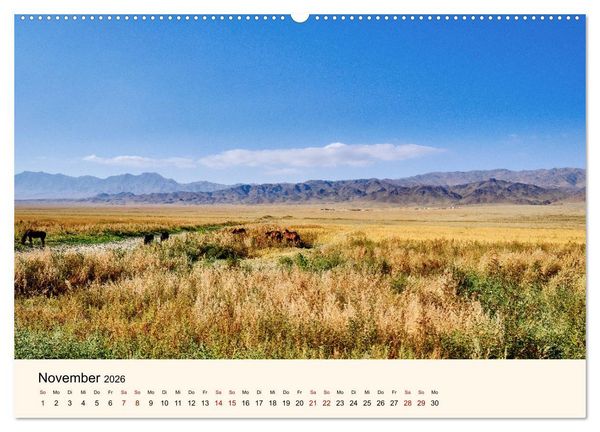 Produktbild: Kirgistan - Traumhafte Landschaften (Wandkalender 2026 DIN A2 quer), CALVENDO Monatskalender