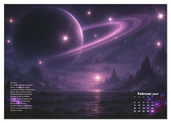 Produktbild: Phantastische Planeten (Wandkalender 2026 DIN A3 quer), CALVENDO Monatskalender