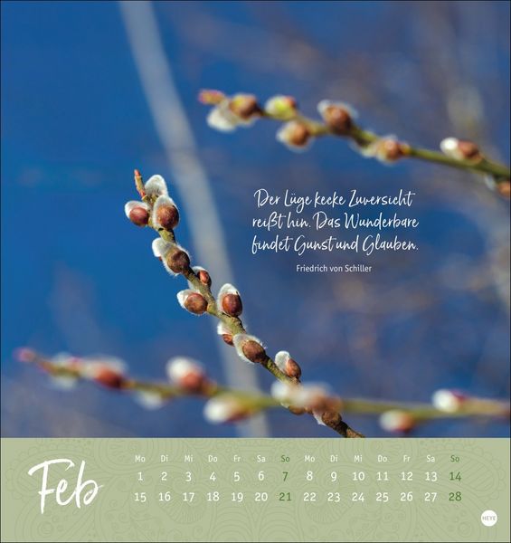 Produktbild: Augenblicke voller Zuversicht Postkartenkalender 2027