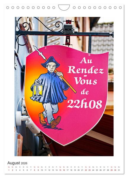 Produktbild: Nasenschilder der Z&uuml;nfte und Gasth&auml;user in Frankreich (Wandkalender 2026 DIN A4 hoch), CALVENDO Monatskalender