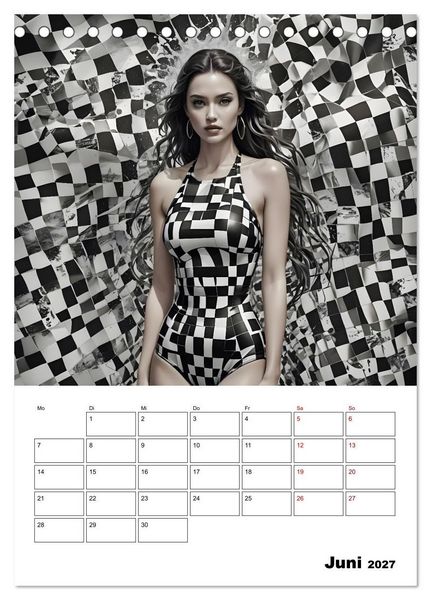 Produktbild: Schachspiel der Mode (Tischkalender 2027 DIN A5 hoch), CALVENDO Monatskalender