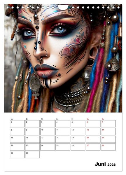 Produktbild: W&uuml;stenk&ouml;niginnen (Wandkalender 2026 DIN A4 hoch), CALVENDO Monatskalender