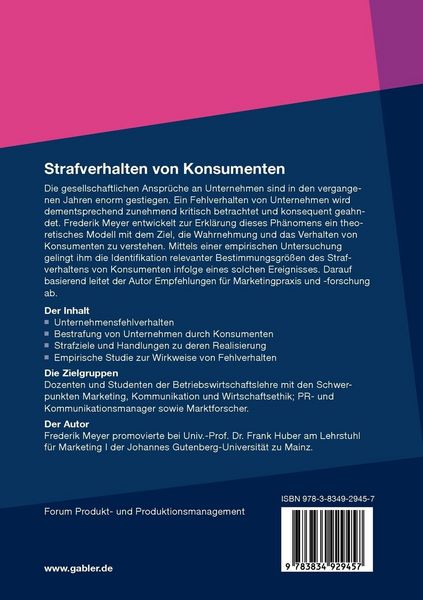 Produktbild: Strafverhalten von Konsumenten