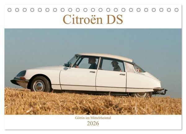 Produktbild: Citro&euml;n DS G&ouml;ttin im Mittelrheintal (Tischkalender 2026 DIN A5 quer), CALVENDO Monatskalender