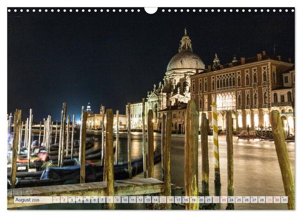 Produktbild: Stilles Venedig wenn es Nacht wird (Wandkalender 2026 DIN A3 quer), CALVENDO Monatskalender