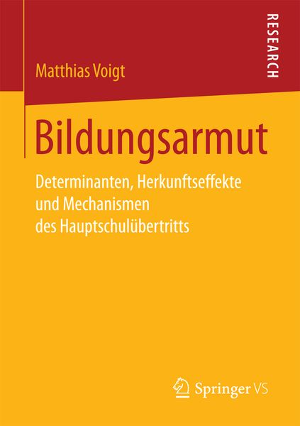 Bildungsarmut, Taschenbuch von Matthias Voigt, Springer Fachmedien Wiesbaden GmbH, 9783658201777