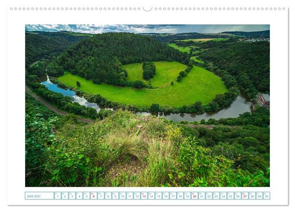 Produktbild: Naturwunder - Deutschlands Flussschleifen (hochwertiger Premium Wandkalender 2027 DIN A2 quer), Kunstdruck in Hochglanz