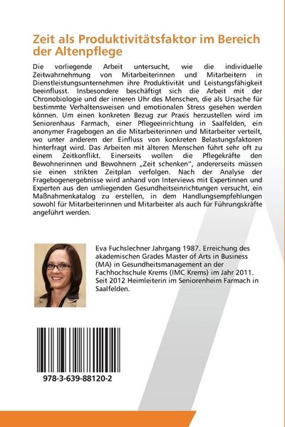 Produktbild: Zeit als Produktivit&auml;tsfaktor im Bereich der Altenpflege
