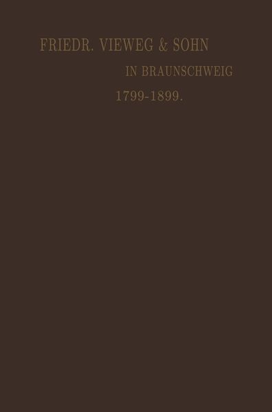 Produktbild: Verlagskatalog von Friedr. Vieweg & Sohn in Braunschweig