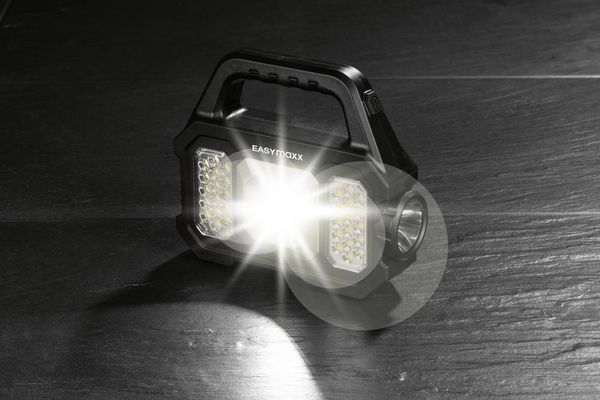 Produktbild: Easymaxx 12899 LED, COB LED Arbeitsleuchte akkubetrieben, solarbetrieben