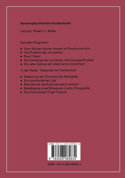 Produktbild: Kammerphysikalische Kostbarkeiten
