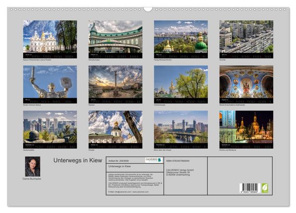 Produktbild: Unterwegs in Kiew (Wandkalender 2026 DIN A2 quer), CALVENDO Monatskalender