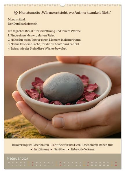 Produktbild: ALLTAGSMAGIE Ein Jahr voller kleiner Rituale (hochwertiger Premium Wandkalender 2027 DIN A2 hoch), Kunstdruck in Hochglanz
