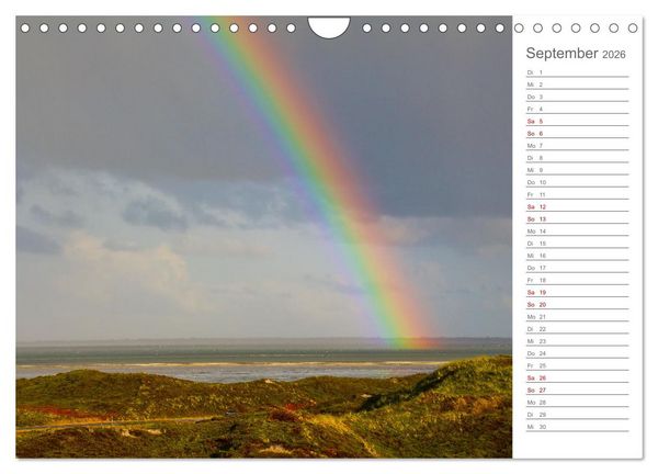 Produktbild: Nodseeinsel Sylt - Impressionen der beliebtesten Insel Deutschlands (Wandkalender 2026 DIN A4 quer), CALVENDO Monatskalender