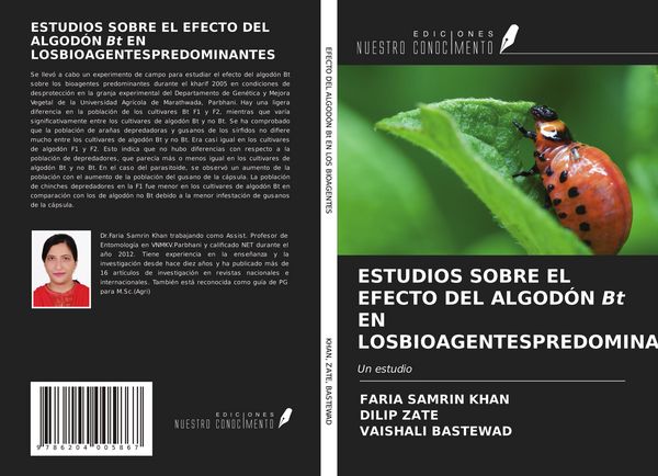 Produktbild: Estudios Sobre El Efecto Del Algod&oacute;n Bt En Losbioagentespredominantes